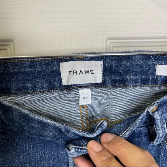 FRAME Jeans Womens Blue Le Mini Boot Medium
Wash Denim Sz 34 - Picture 9 of 10